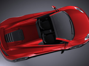 Mclaren MP4 12C Spider 2014 vray Modello 3D