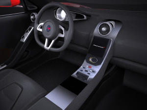 Mclaren MP4 12C Spider 2014 vray Modello 3D