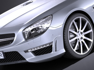 Mercedes-Benz SL 63 AMG 2015 vray 3Dモデル