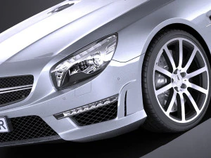 Mercedes-Benz SL 63 AMG 2015 vray 3D Model