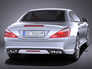 Mercedes-Benz SL 63 AMG 2015 vray 3Dモデル