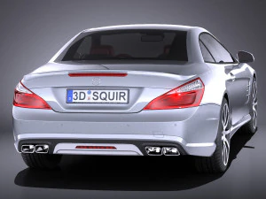Mercedes-Benz SL 63 AMG 2015 vray 3D Model