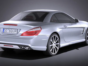 Mercedes-Benz SL 63 AMG 2015 vray 3D Model