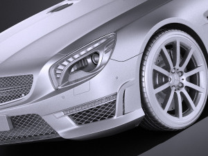 Mercedes-Benz SL 63 AMG 2015 vray 3Dモデル