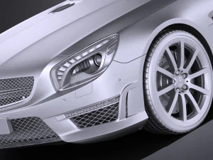 Mercedes-Benz SL 63 AMG 2015 vray 3D Model