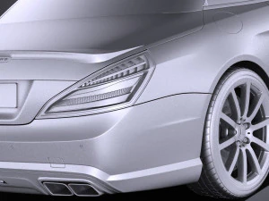 Mercedes-Benz SL 63 AMG 2015 vray 3D Model