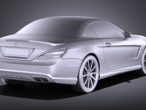 Mercedes-Benz SL 63 AMG 2015 vray 3Dモデル