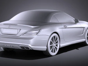 Mercedes-Benz SL 63 AMG 2015 vray 3D Model