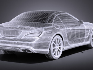 Mercedes-Benz SL 63 AMG 2015 vray 3Dモデル