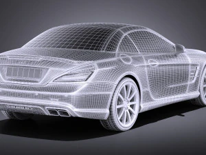Mercedes-Benz SL 63 AMG 2015 vray 3D Model