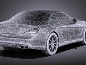 Mercedes-Benz SL 63 AMG 2015 vray 3D Model