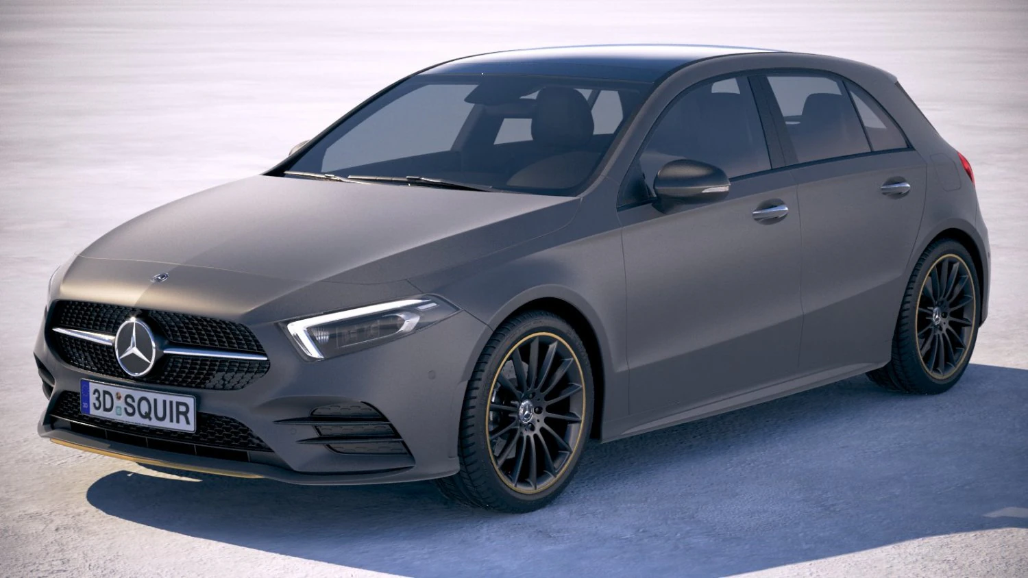 Mercedes-Benz A-Class AMG 2019 3D Model .c4d .max .obj .3ds .fbx .stl .blend 