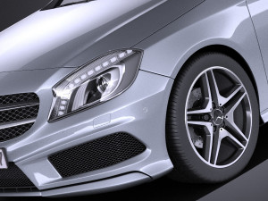 Mercedes-Benz A-Class 2013 vray Modello 3D
