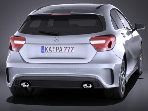 Mercedes-Benz A-Class 2013 vray Modello 3D