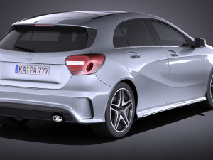 Mercedes-Benz A-Class 2013 vray Modello 3D