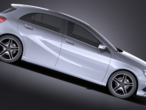 Mercedes-Benz A-Class 2013 vray Modello 3D