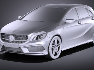 Mercedes-Benz A-Class 2013 vray Modello 3D