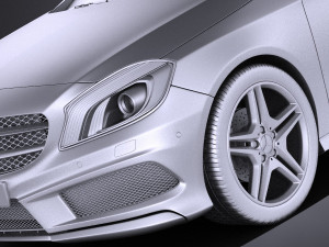 Mercedes-Benz A-Class 2013 vray Modello 3D