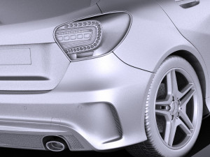 Mercedes-Benz A-Class 2013 vray Modello 3D