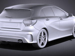Mercedes-Benz A-Class 2013 vray Modello 3D