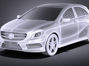 Mercedes-Benz A-Class 2013 vray Modello 3D