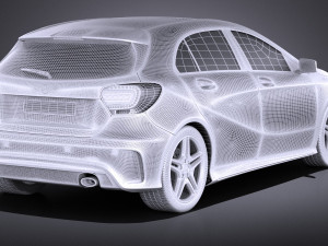 Mercedes-Benz A-Class 2013 vray Modello 3D