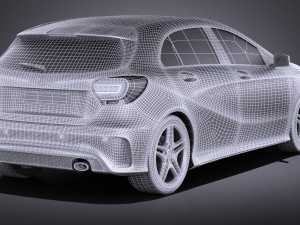 Mercedes-Benz A-Class 2013 vray Modello 3D