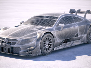 Mercedes-Benz AMG C-coupe c63 DTM 2017 3Dモデル