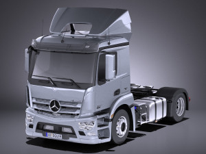 Mercedes-Benz Antos 2016 Semi Truck vray 3D Model