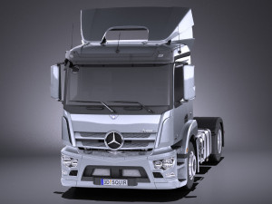 Mercedes-Benz Antos 2016 Semi Truck vray Modelo 3D