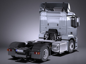 Mercedes-Benz Antos 2016 Semi Truck vray Modelo 3D