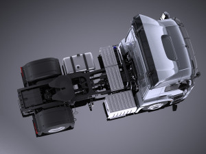 Mercedes-Benz Antos 2016 Semi Truck vray Modelo 3D