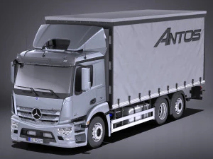 Мерседес-Бенц Антос Коробка 2017 vray 3D Модель