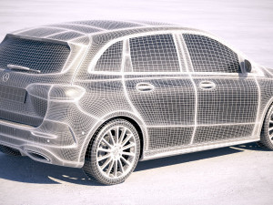Mercedes-Benz B-class AMG 2019 Model 3D