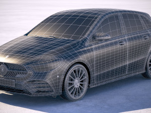 Mercedes-Benz B-class AMG 2019 Model 3D