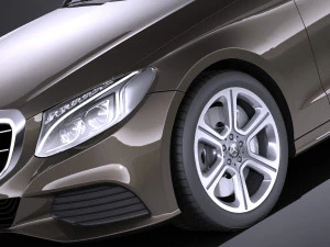 Mercedes-Benz C-class W205 2017 Estate vray 3D Model