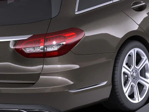 Mercedes-Benz C-class W205 2017 Estate vray 3D Model