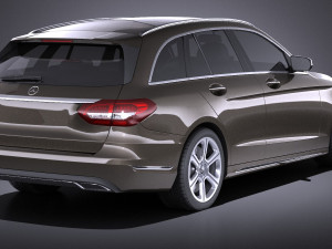 Mercedes-Benz C-class W205 2017 Estate vray Modelo 3D