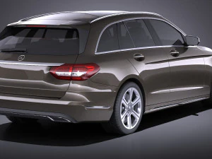 Mercedes-Benz C-class W205 2017 Estate vray 3D Model