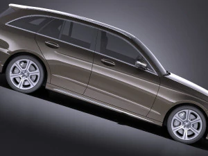 Mercedes-Benz C-class W205 2017 Estate vray 3D Model