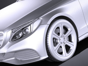 Mercedes-Benz C-class W205 2017 Estate vray Modelo 3D