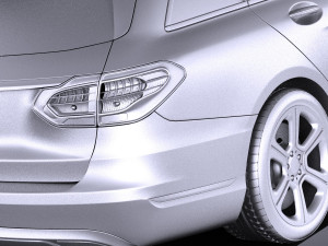 Mercedes-Benz C-class W205 2017 Estate vray Modelo 3D