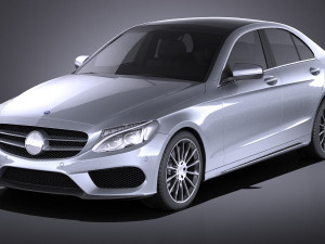 Mercedes-Benz C-class W205 2017 Sedan vray 3D Model
