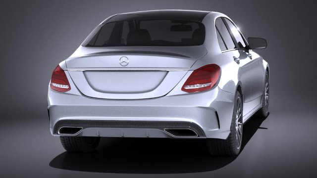 Mercedes-Benz C-Class W205 2016 3D Model in Sedan 3DExport