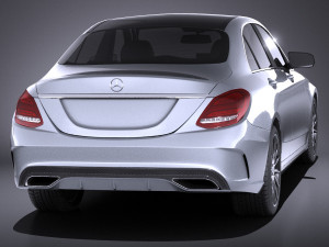 Mercedes-Benz C-class W205 2017 Sedan vray Model 3D