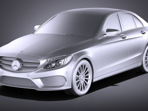 Mercedes-Benz C-class W205 2017 Sedan vray Model 3D