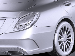 Mercedes-Benz C-class W205 2017 Sedan vray Model 3D