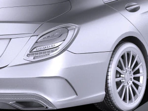 Mercedes-Benz C-class W205 2017 Sedan vray 3D Model