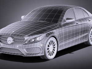 Mercedes-Benz C-class W205 2017 Sedan vray Model 3D
