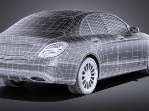 Mercedes-Benz C-class W205 2017 Sedan vray Model 3D